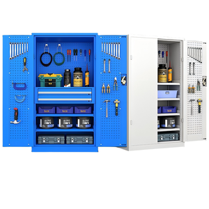 Tủ lưu trữ công cụ nặng, tủ công cụ làm việc nặng với khóa khóa, ngăn kéo, và một tủ công cụ với ròng rọc - Product Image 3