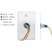 Bouton de sortie sans contact infrarouge, interrupteur de déverrouillage sans contact, capteur IR avec lumière LED, système de contrôle d'accès intelligent pour porte