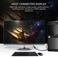 Câble coaxial VGA mâle-mâle HD 1080P, gaine en PVC noire, connexion universelle pour moniteur d'ordinateur, projecteur, HDTV, plusieurs longueurs