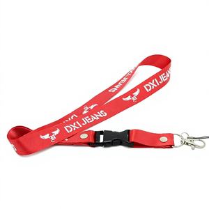 高級ポリエステル製ランヤード、シルクスクリーン印刷ロゴ入り、耐久性のある車のキーホルダー、リリースバックルとフック付き - Product Image 6