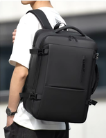 Sac d'étudiant élégant personnalisé, grande capacité, sac de bureau pour homme, sac de voyage d'affaires, sac à dos pour ordinateur portable imperméable de haute qualité
