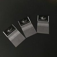 Sac d'emballage en plastique BOPP Opp avec trou de suspension pour ballon cosmétique Joint auto-adhésif transparent avec logo imprimé personnalisé