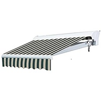 Auvent d'extérieur pare-soleil rétractable, bras pliant électrique en aluminium robuste, Semi-Cassette