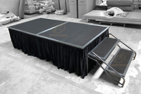 Scène de danse mobile pliable en acier portable pour les concerts
