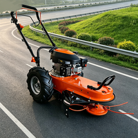 Débroussailleuse industrielle 4 temps à essence haute puissance, autotractée, poussée à la main, coupe-herbe 3800W avec fil nylon