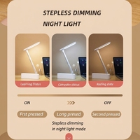 Lampe de bureau pliable magnétique à intensité variable USB, RVB, moderne, portable, pour chambre d'étudiant, nouveauté, vente en gros, pour hôtel