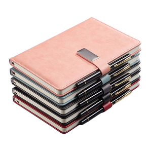 Bán buôn tùy chỉnh <span class=keywords><strong>A4</strong></span> Stitch máy tính xách tay A5 sinh viên kinh doanh <span class=keywords><strong>PU</strong></span> da sữa với may ràng buộc cho sinh viên - Product Image 1