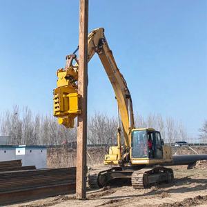 KS60 levha kazık ekskavatör sürücü ekskavatör monte sac kazık Vibro çekiç için yan kavrama hidrolik kazık çakma makinesi - Product Image 4