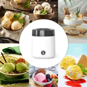 New Ice Cream and Frozen Yogurt Machine Home Use Self Ice Cream Maker Machine 1.2L Soft Serve Ice Cream Making Machine