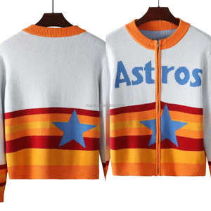 22 couleurs, maillot de football de l'équipe de jour de match, sequins Astros, hauts, maillot rétro, t-shirts à sequins pour femmes - Product Image 6