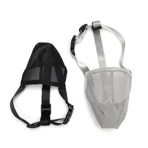 Hanyang OEM 사용자 정의 부드러운 패브릭 통기성 메쉬 조절 스트랩 안티 물린 짖는 나일론 개 총구 사용자 정의 - Product Image 4