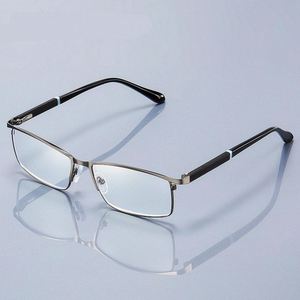 Custom Logo Men Presbyopia Optical Glasses Frames Spring <b>Hinges</b> Stainless Steel Anti Blue <b>Light</b> Reading Glasses - Product Image 1