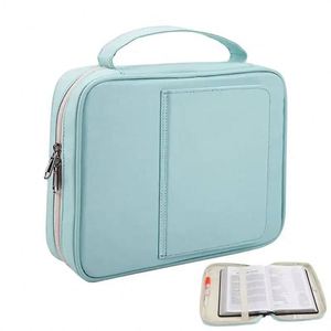 Funda para Biblia de fábrica con certificación BSCI para hombres y mujeres, hecha de cuero genuino de primera calidad con cremallera. - Product Image 4
