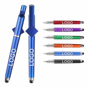 Stylo bille publicitaire écologique en plastique avec écran tactile, code QR et logo personnalisé – Meilleures ventes - Product Image 1