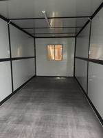 Casa Modular Plegable de Lujo de 20 pies/40 pies, Casa Prefabricada de 2 Habitaciones, Estructura de Acero, Casa Contenedor Flexible y Plegable