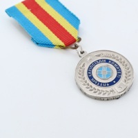 Medalla de Metal de Aleación de Zinc Directa de Fábrica, Cinta Personalizada, Decorativa, Coleccionable, para Eventos Benéficos y Premios Comunitarios