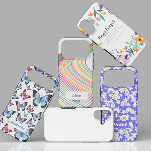 Cover per cellulare magnetica personalizzabile con logo e immagine, 2 in <span class=keywords><strong>1</strong></span>, opaca e lucida, a trasferimento termico, per iPhone 17 Pro Max 15 - Product Image 1