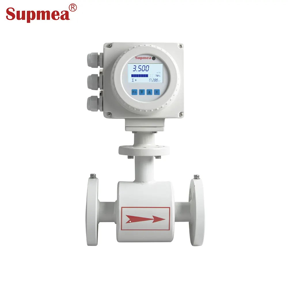 New arrival industrial liquid salt water juice flowmeter electromagnetic flow sensor meter