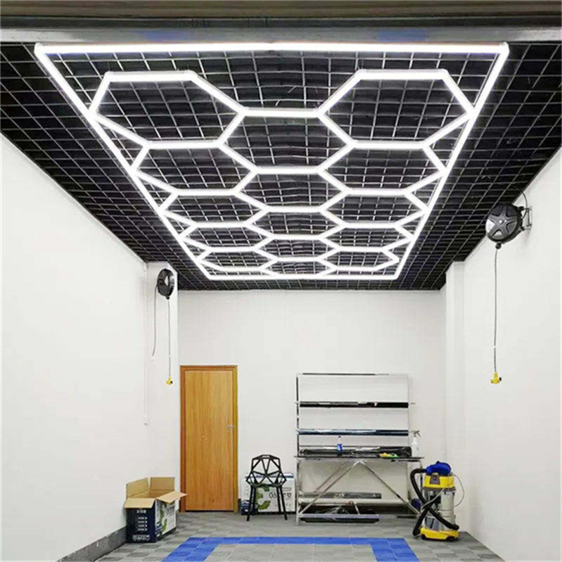 Decorating Led Ceiling Lights Hanging Led Long Pendant Honeycomb Light for Workshop Garage Led Light