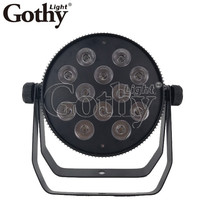 Paquete de 12 Luces de Proyección RGBW DMX512 de 10W, 120W, Aleación de Aluminio, Alto CRI 90