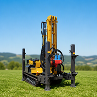 Machine de forage de puits d'eau à moteur diesel, hydraulique, pour forage de puits d'eau jusqu'à 200 m de profondeur, à vendre