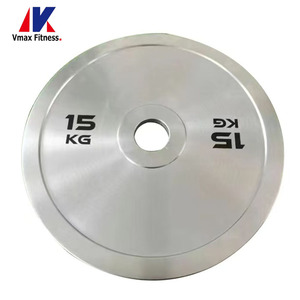 Placas de peso comerciales al por mayor para entrenamiento de fuerza con mancuernas, juego de placas de peso para gimnasio y <span class=keywords><strong>Fitness</strong></span>, placa de peso de 25kg - Product Image 4