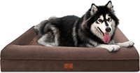 Lit pour chien en velours doux, imperméable, orthopédique, avec mousse alvéolée, canapé pour animaux de compagnie 360 pour grands chiens, vente en gros, fabrication sur mesure