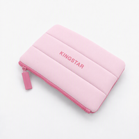 Sac de rangement cosmétique Fluffy Girl personnalisable, pochette de beauté en néoprène avec fermeture éclair, sac de maquillage de voyage imperméable et moelleux, logo personnalisé