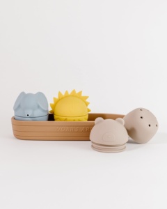 Nouveau 2023 CPC Approbation Silicone Noah's <span class=keywords><strong>Ark</strong></span> Boat Toys, Silicone Boat Bath toys BPA FREE - Product Image 3