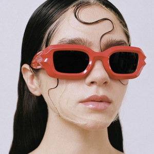 Fashion Niche Personalized <b>Sunglasses</b> Customized Hip Hop Punk Concave Shaped <b>Sunglasses</b> - Product Image 1