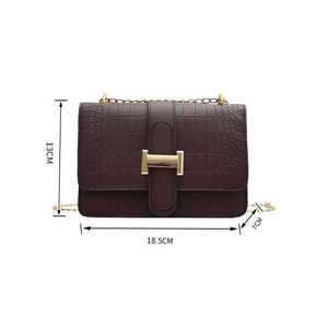 แฟชั่นกระเป๋าผู้หญิงคลาสสิกจระเข้ชุดกระเป๋าถือหนังเทียม - Product Image 6