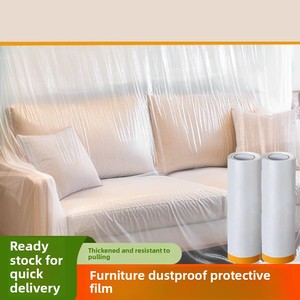 <span class=keywords><strong>Film</strong></span> <span class=keywords><strong>plastique</strong></span> jetable universel PE souple imperméable à l'eau <span class=keywords><strong>Protection</strong></span> contre la poussière et la rénovation pour canapé armoire meubles lit - Product Image 3