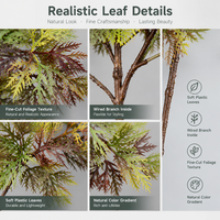 Faux trèfle réaliste, tige de verdure artificielle pour décoration murale, arrangement de plantes d'intérieur, branche de feuillage de simulation durable