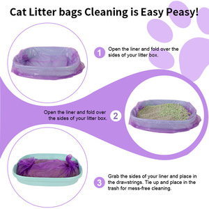 Sacchetti di Plastica Biodegradabili di Alta Qualità con Manico Fustellato, Sacchetti per Rifiuti a Prezzo di Fabbrica, Sacchetti per Spazzatura di Boutique - Product Image 4