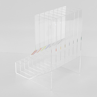 Support de présentation APEX Premium moderne en acrylique poli, amovible et auto-ajustable, pour tabac, avec design personnalisable