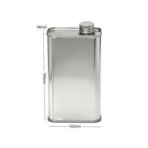 Récipient en métal carré en acier inoxydable <span class=keywords><strong>de</strong></span> 1000ml avec couvercle à visser pour alcool, vin, gin, spiritueux, <span class=keywords><strong>rhum</strong></span>, impression personnalisée RunLin - Product Image 2