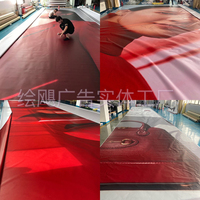 Bannière en vinyle personnalisée, largeur 5 m, bannière en PVC flexible sans couture, impression UV, imperméable, grand format, enseigne publicitaire, prix d'usine
