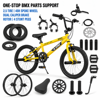 Vente directe d'usine BMX Stunt Bicycle Nouveau cycle BMX à vitesse unique avec fourche en acier pour la course de saut de saleté d'équitation de rue