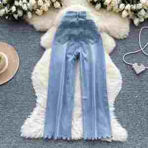 Pantalones Vaqueros Casuales de Verano para Mujer, Transpirables, Antiestáticos, Impermeables, de Secado Rápido, Bordados, de Cintura Alta, Largos hasta el Tobillo - Product Image 4