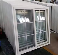 Horizontales UPVC PVC Kunststoff Stahl Flügel Schiebefenster Aus gezeichnete Qualität UPVC Schiebefenster