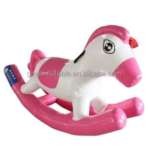 Neues Design Aufblasbares Hobby Pferd Reiten auf Spielzeug Aufblasbares Pferd Schaukel Pony Spielzeug Tiers iegel-Luft Luftdichtes Spielzeug für Kinder