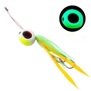 KM 60/80/100/120/150/200/250/300g Silicone Skirts Fishing Lure New Type Lead Head Jig Soft Silicone Bait