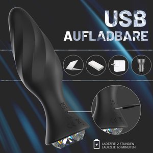 <b>Rechargeable</b> <b>Vibration</b> Anal Plug 100% Waterproof Adult Sex Toy - Product Image 2