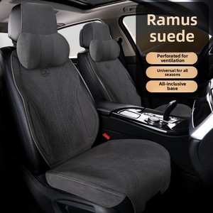 Nouvelle Housse de Siège de Voiture en Daim <span class=keywords><strong>OLIVER</strong></span> Universelle Quatre Saisons, Luxe, Chaude, Fine, Demi-Housse - Product Image 2