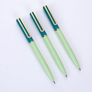 Metal Click <b>Ballpoint</b> <b>Pen</b> Gold Trim Luxury Executive <b>Pen</b> with Custom Logo for Business Office Corporate Gift Wholesale - Product Image 3