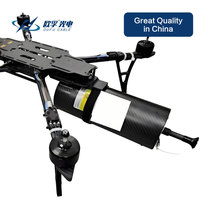 OUFU G652D G657A1 G657A2 Bobina de Fibra Óptica Monomodo Desnuda de 2-10km para Drones FPV, 0.23mm 0.25mm 0.27mm, Interfaz FC, LED, 15 Años de Garantía