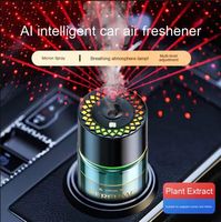 Diffuseur de parfum de voiture en verre de luxe haute performance, alimenté par USB, électrique, pulvérisation automatique, parfum longue durée, lumière étoilée