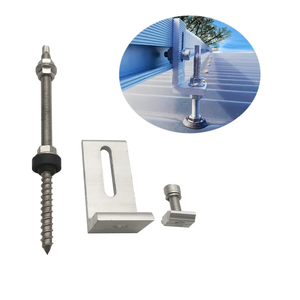 Soporte de Fijación para Panel Solar en Forma de L, de Bajo <span class=keywords><strong>Precio</strong></span>, Sistema de Montaje en Techo de Aluminio para Techos Metálicos - Product Image 4