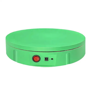 360 Вращающийся дисплей Стенд зеленый экран для фотографии перезаряжаемый поворотный стол с регулируемой скоростью 30 см с пультом дистанционного управления - Product Image 1