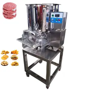 全自動バーガーパテメーカーハンバーガーチキンパティメーカープレス機肉製品製造機